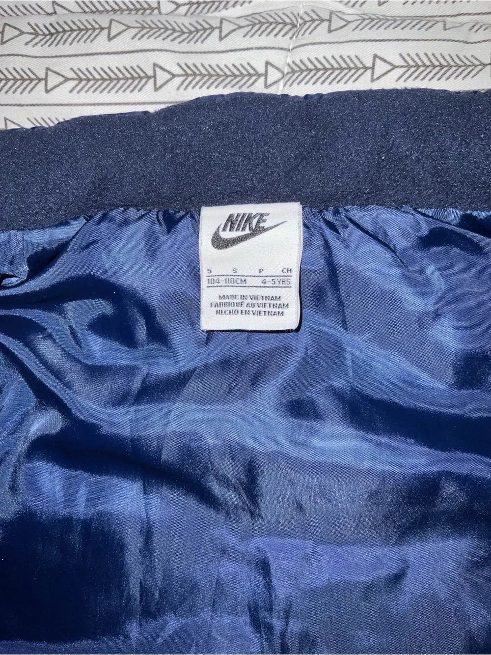 Nike Kids Navy & Royal Blue Colorblock Puffer Vest